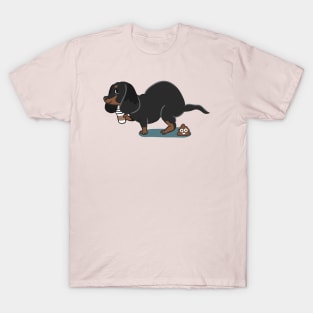 Coffee makes me poop Dachshund T-Shirt